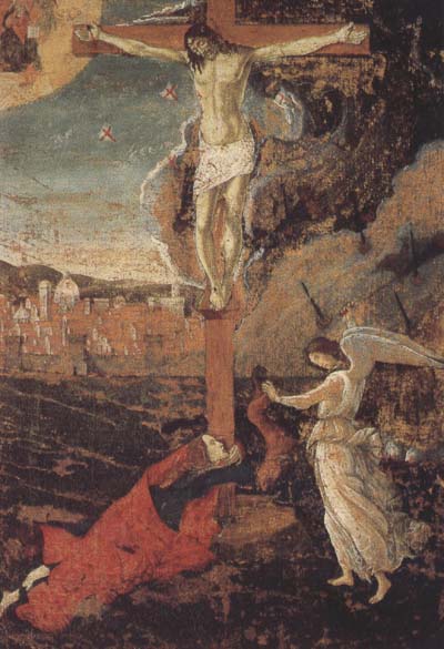 Crucifixion with the Penitent Magdalene and an Angel